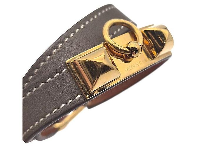Hermès Pulsera Double Reval Castaño - vista 4