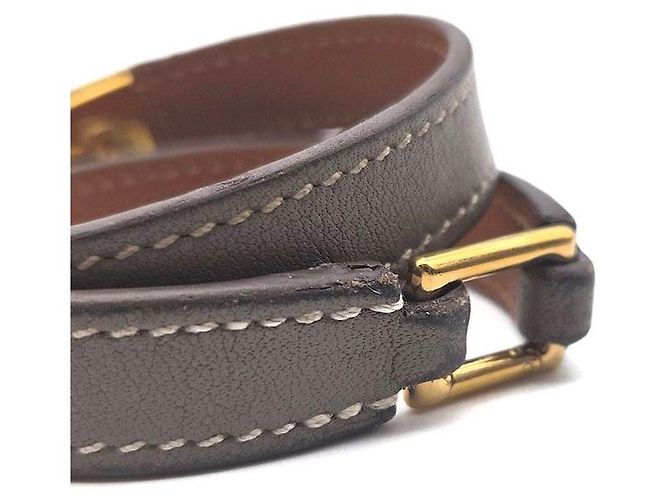 Hermès Pulsera Double Reval Castaño - vista 5