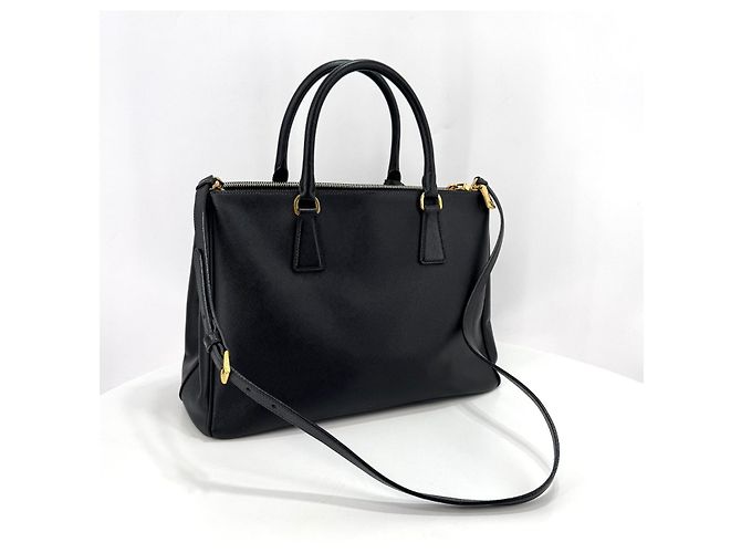 Prada Borsa Tote Saffiano Lux Borsa a Tracolla Nera Nero - vista 19
