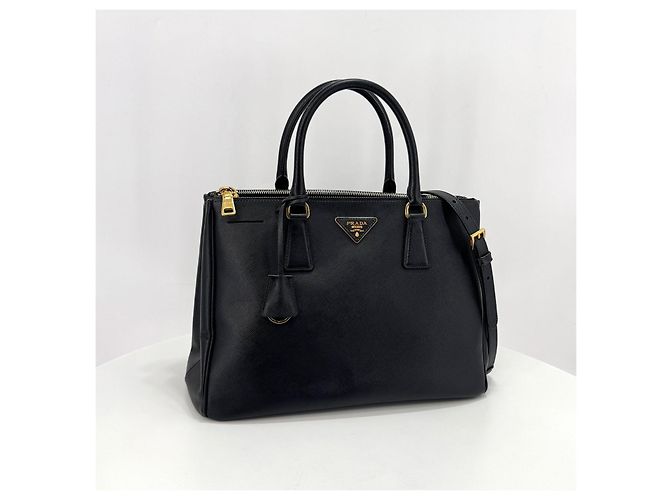 Prada Borsa Tote Saffiano Lux Borsa a Tracolla Nera Nero - vista 2