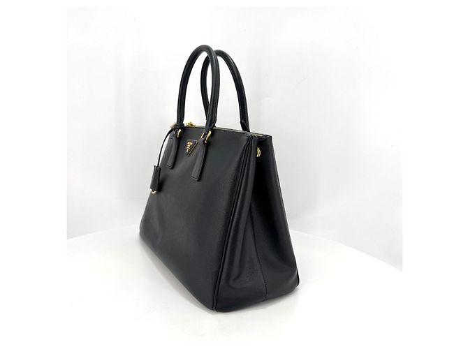Prada Borsa Tote Saffiano Lux Borsa a Tracolla Nera Nero - vista 24