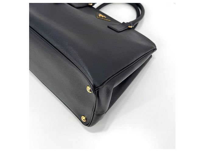 Prada Borsa Tote Saffiano Lux Borsa a Tracolla Nera Nero - vista 27