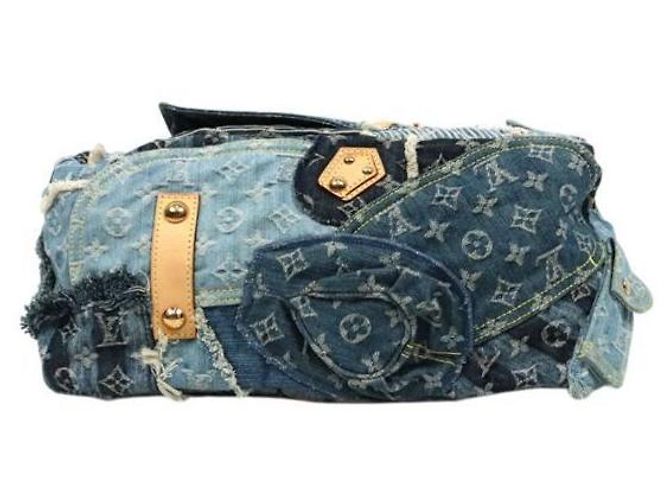 Louis Vuitton Denim Monogram Bowler Multicolore - vista 4