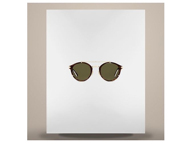 Dior Gafas de sol de bioacetato efecto carey marrón Pantos - vista 3