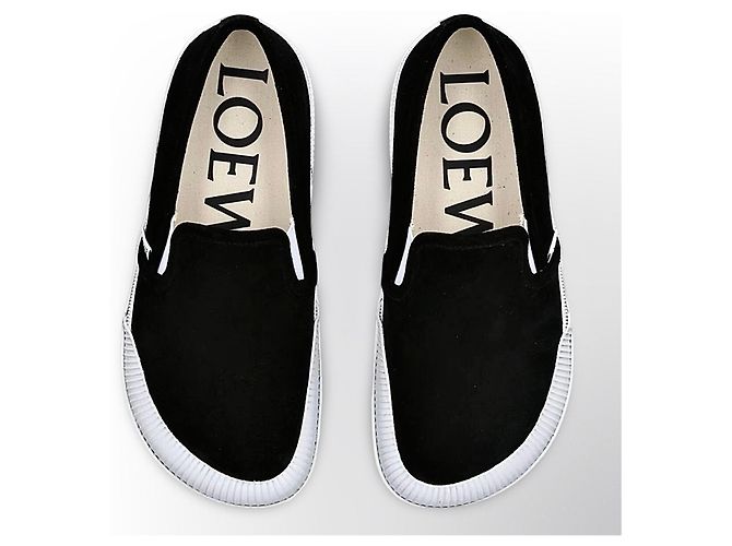 Sneakers Loewe in camoscio nero - vista 13