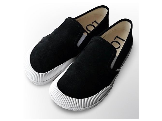 Sneakers Loewe in camoscio nero - vista 14