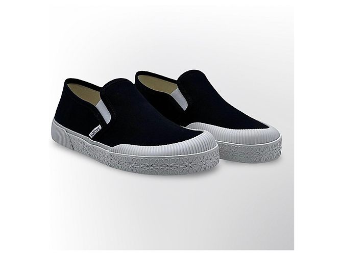 Sneakers Loewe in camoscio nero - vista 17