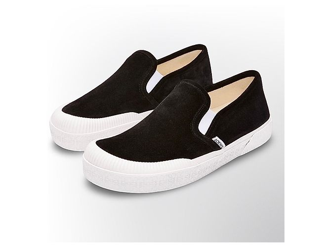 Sneakers Loewe in camoscio nero - vista 8