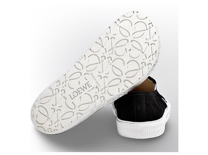 Sneakers Loewe in camoscio nero - vista 9