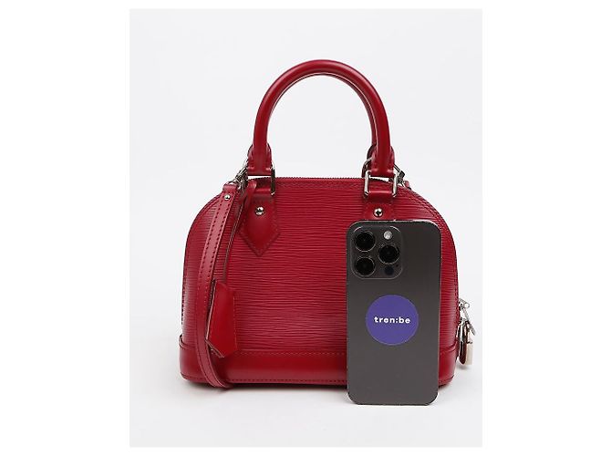 Louis Vuitton Borsa Tote e a tracolla Alma in pelle Epi Fuchsia Rosa - vista 11