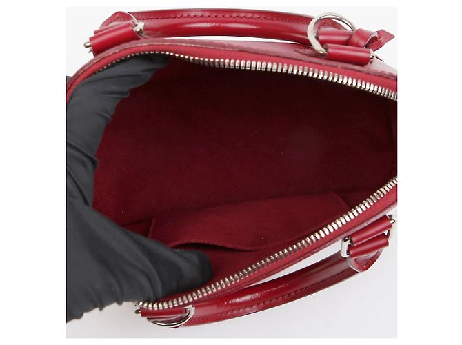 Louis Vuitton Borsa Tote e a tracolla Alma in pelle Epi Fuchsia Rosa - vista 12