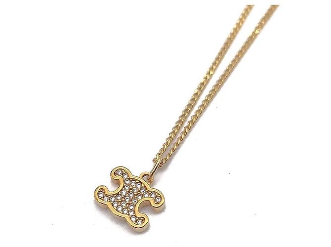 Céline Collar de strass Triumph Dorado - vista 5