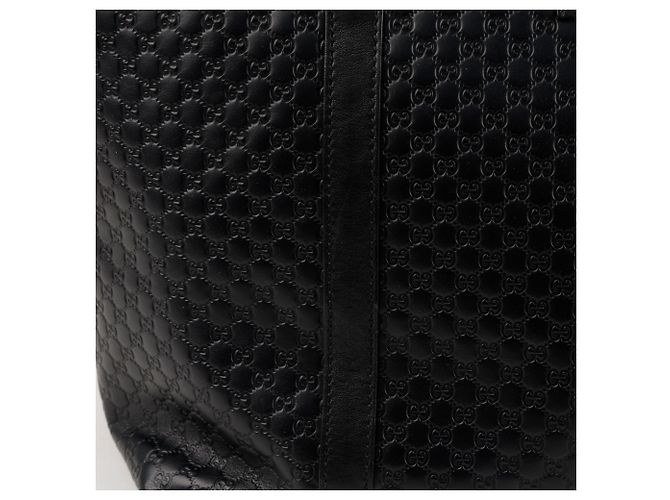 Gucci Borsa a Tracolla Micro Sima Tote Nera Nero - vista 3