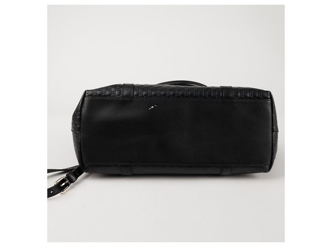 Gucci Borsa a Tracolla Micro Sima Tote Nera Nero - vista 7