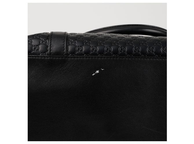 Gucci Borsa a Tracolla Micro Sima Tote Nera Nero - vista 8