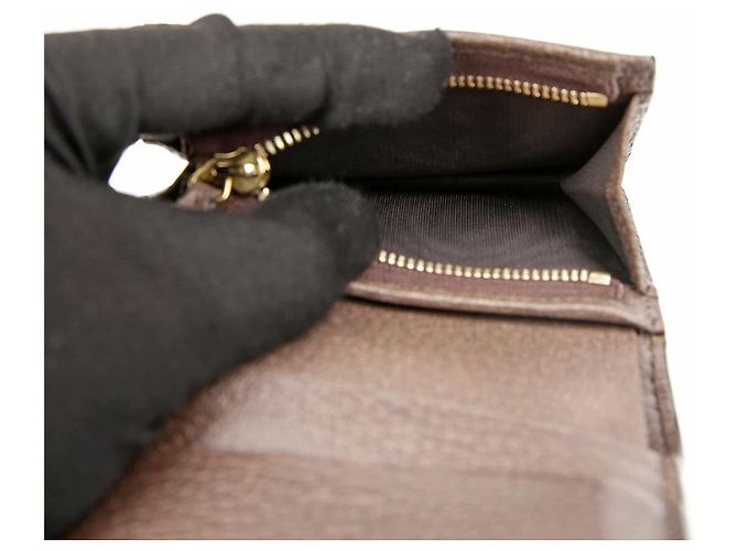 Gucci Tarjetero Ophidia GG Marrón Castaño - vista 17