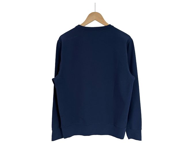 Kiton Klassisches Logo-Sweatshirt für Herren Navy Blau - Ansicht 5