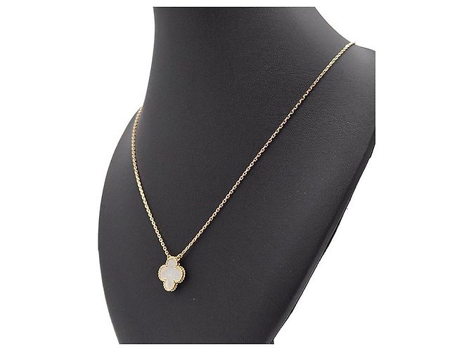 Van Cleef & Arpels Collier Vintage Alhambra Jaune - vue 3