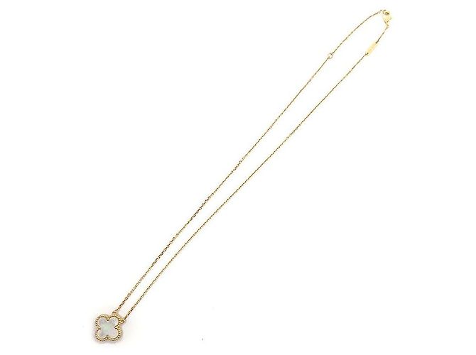 Van Cleef & Arpels Collier Vintage Alhambra Jaune - vue 4