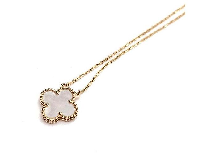 Van Cleef & Arpels Collier Vintage Alhambra Jaune - vue 5