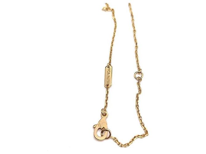Van Cleef & Arpels Collier Vintage Alhambra Jaune - vue 6