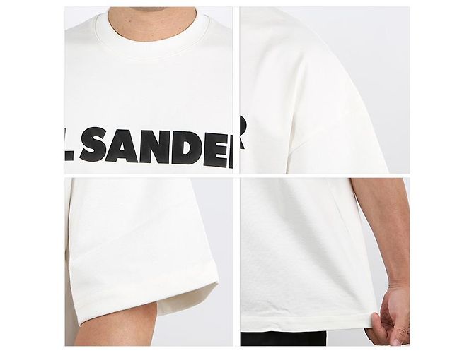 Jil Sander T-Shirt mit kurzen Ärmeln und Logo Weiß - Ansicht 7