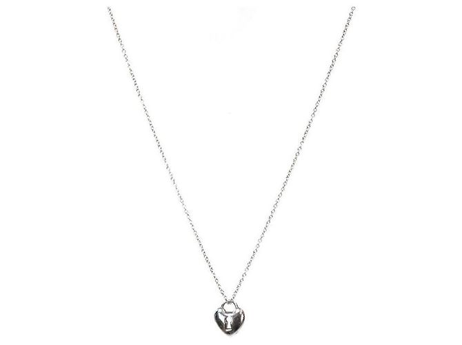 Tiffany & Co Heart Lock Halskette aus Silber - Ansicht 2