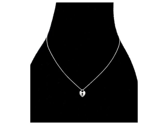 Tiffany & Co Heart Lock Halskette aus Silber - Ansicht 5