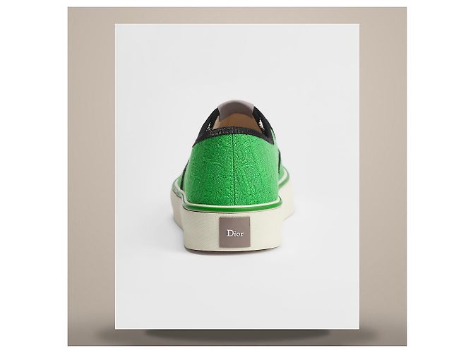 Dior Zapatillas Saltwind Green Oblique Jacquard - vista 5