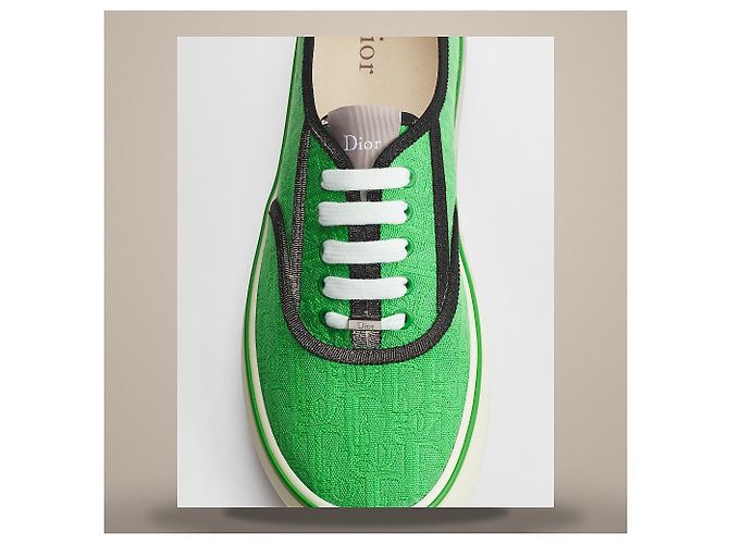 Dior Zapatillas Saltwind Green Oblique Jacquard - vista 6
