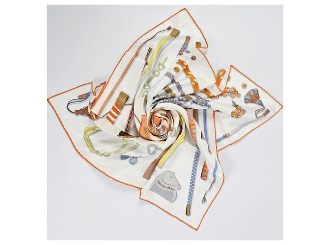 Hermès Foulard Carré in seta da donna Arancione - vista 11