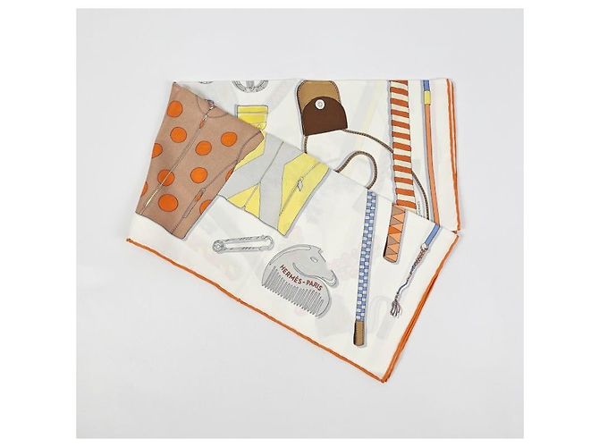 Hermès Foulard Carré in seta da donna Arancione - vista 9