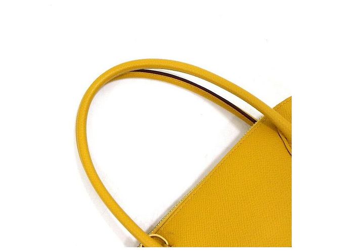 Hermès Saco Tote e Saco de Ombro Yellow Appsong Bolide com Gold Hardware Amarelo - vista 11