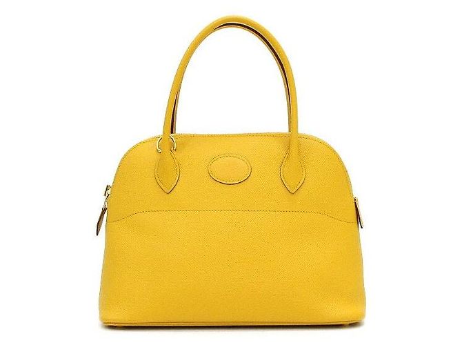 Hermès Saco Tote e Saco de Ombro Yellow Appsong Bolide com Gold Hardware Amarelo - vista 2