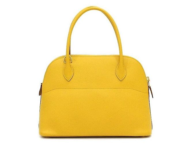 Hermès Saco Tote e Saco de Ombro Yellow Appsong Bolide com Gold Hardware Amarelo - vista 5