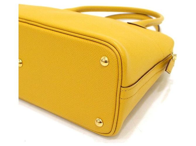 Hermès Saco Tote e Saco de Ombro Yellow Appsong Bolide com Gold Hardware Amarelo - vista 8