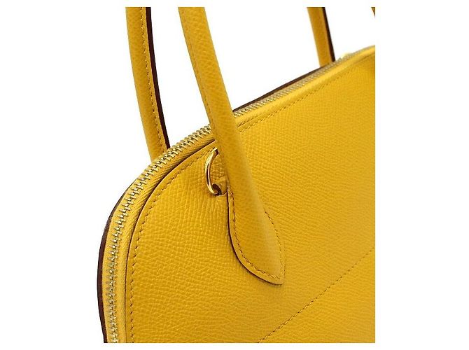 Hermès Saco Tote e Saco de Ombro Yellow Appsong Bolide com Gold Hardware Amarelo - vista 9