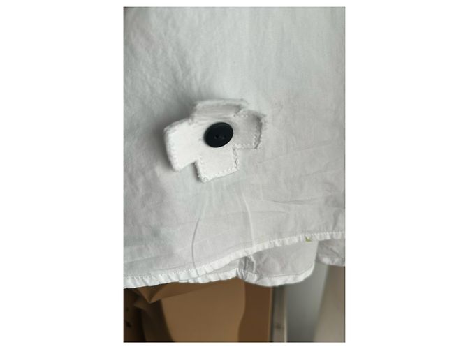 Autre Marque PLU Baumwollbluse in Weiß - Ansicht 4