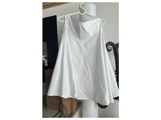 Autre Marque PLU Baumwollbluse in Weiß - Ansicht 6