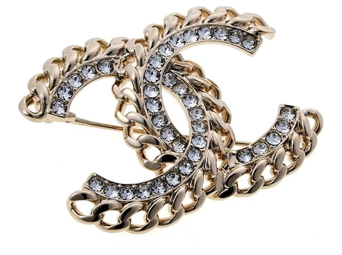 Spilla Chanel Coco Mark B21C D'oro - vista 2