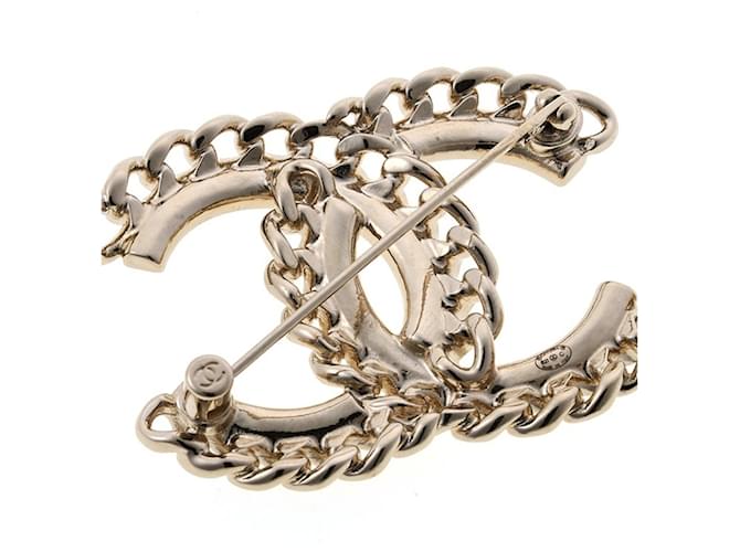 Spilla Chanel Coco Mark B21C D'oro - vista 3