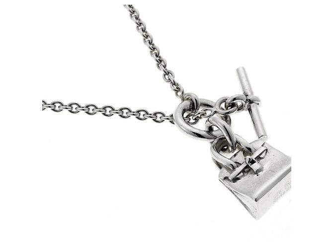 Hermès Hermes Amulette Birkin Halskette in Silber 925 - Ansicht 4