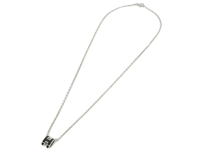Hermès Collar Hermes Pop H MINI Negro Plata - vista 2