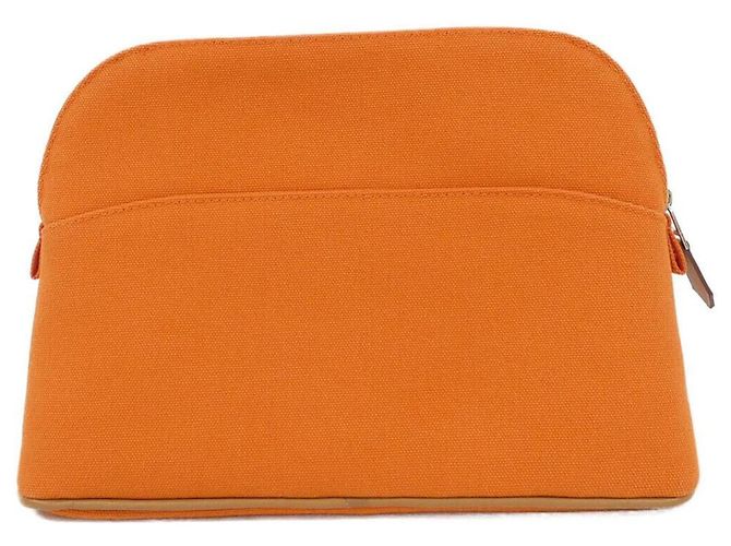 Hermès Borsa a mano Hermes Bolide MM Pouch Rosso Arancione - vista 2