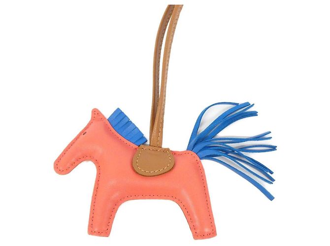 Hermès Hermes Rodeo Accessory Bag Charm PM Pink Blau - Ansicht 2