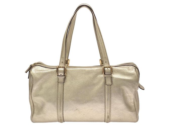 Borsa Boston Gucci Oro Metallizzato D'oro - vista 2