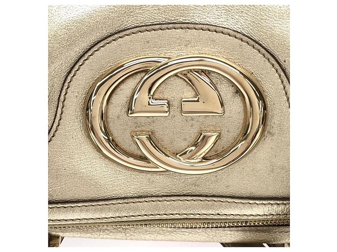 Borsa Boston Gucci Oro Metallizzato D'oro - vista 7