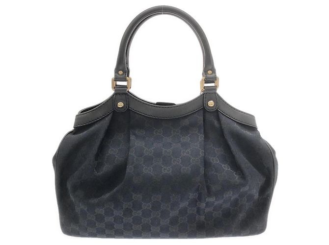 Borsa Gucci in tela GG nera Nero - vista 2