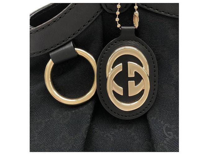 Borsa Gucci in tela GG nera Nero - vista 4