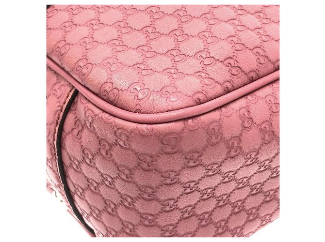 Borsa a mano Gucci in pelle Micro GG rosa - vista 2